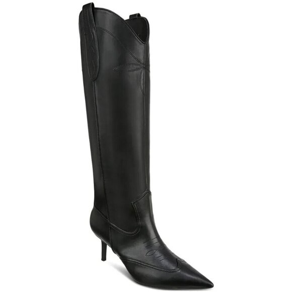 INC International Concepts Womens Size 9.5M Hayleigh Mid-Heel Cowboy Boots $129 - Picture 1 of 6